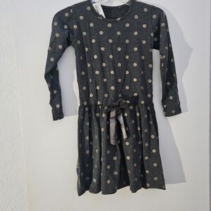Polka Dot Long Sleeve Kids Dress